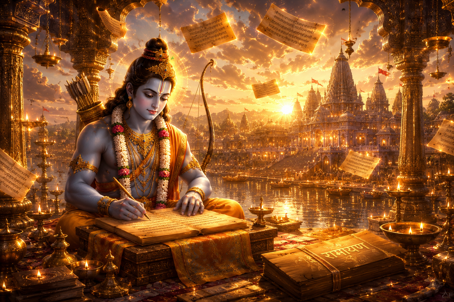 Shata Sloki Ramayanam Likhita Maha Yagnam