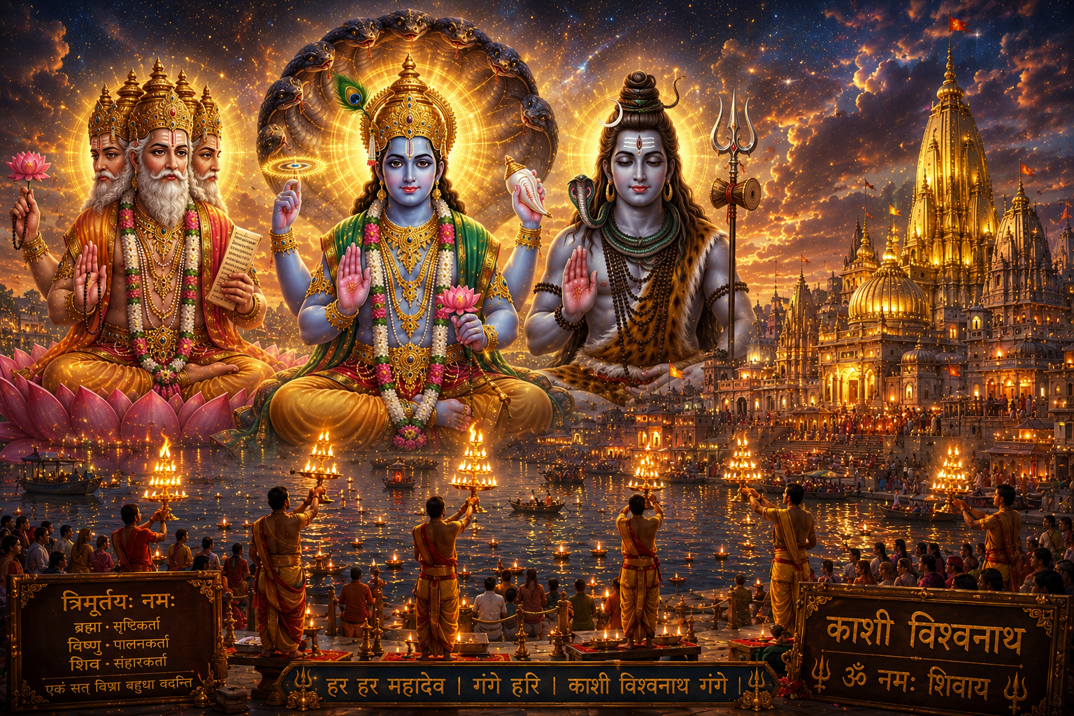Trimurtis — Varanasi Vishwanath